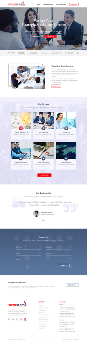 Design Wordpress par KyvaDos pour CNCDATA ASIA PTE LTD | Design #17838623