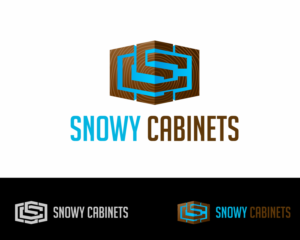 Snowy Cabinets  Commercial - Domestic | Logo Design by alpino