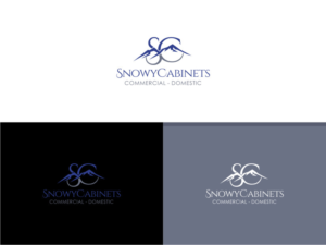 Snowy Cabinets  Commercial - Domestic | Logo Design by Atvento Graphics