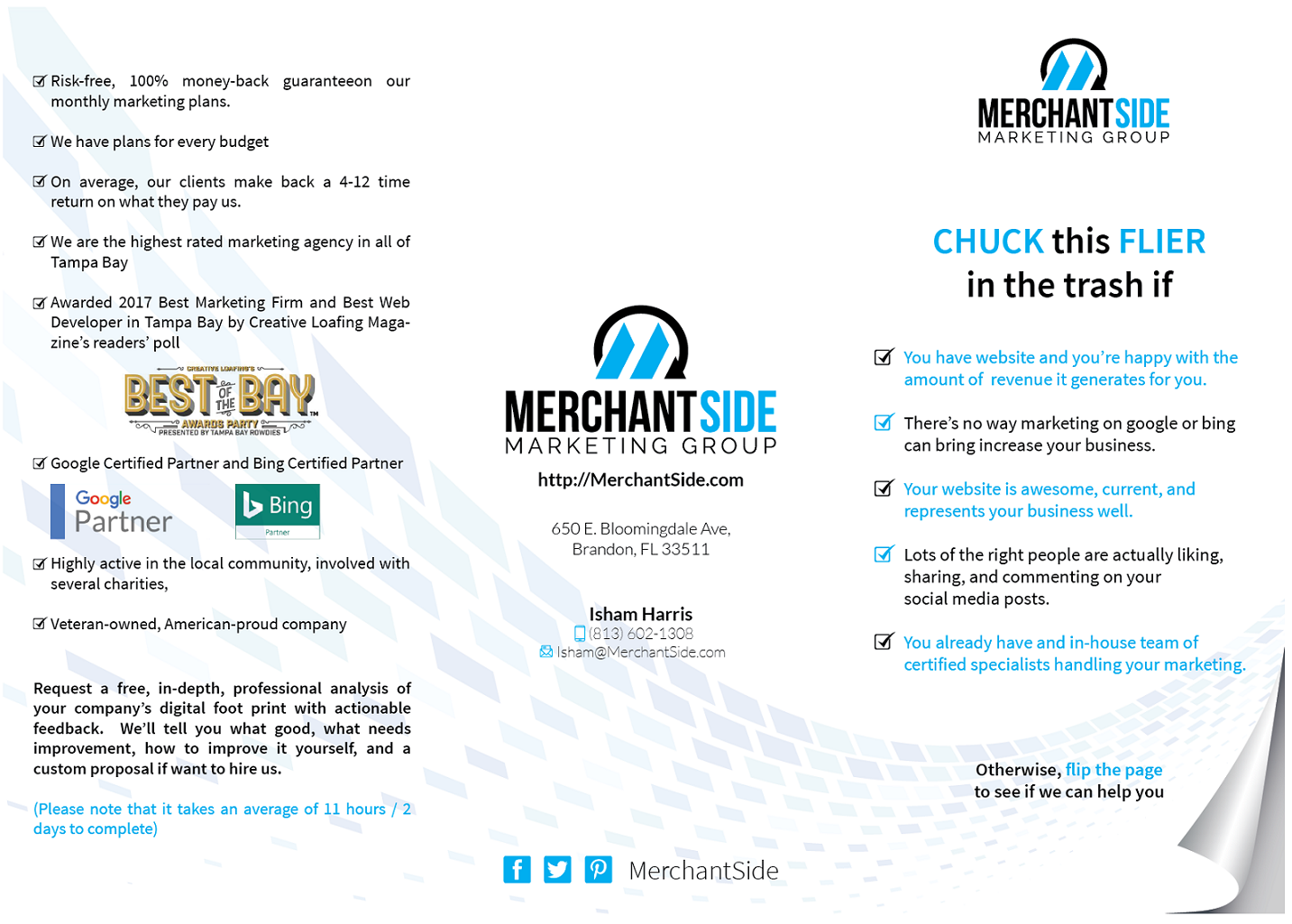 Flyer Design by JIJIE for MerchantSide Marketing Group | Design #17837715