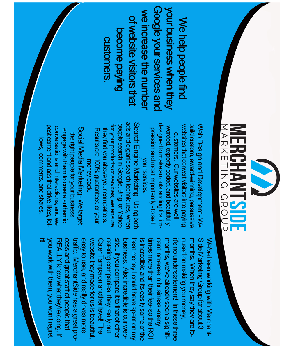 Flyer Design by johnputa2 for MerchantSide Marketing Group | Design #17838931