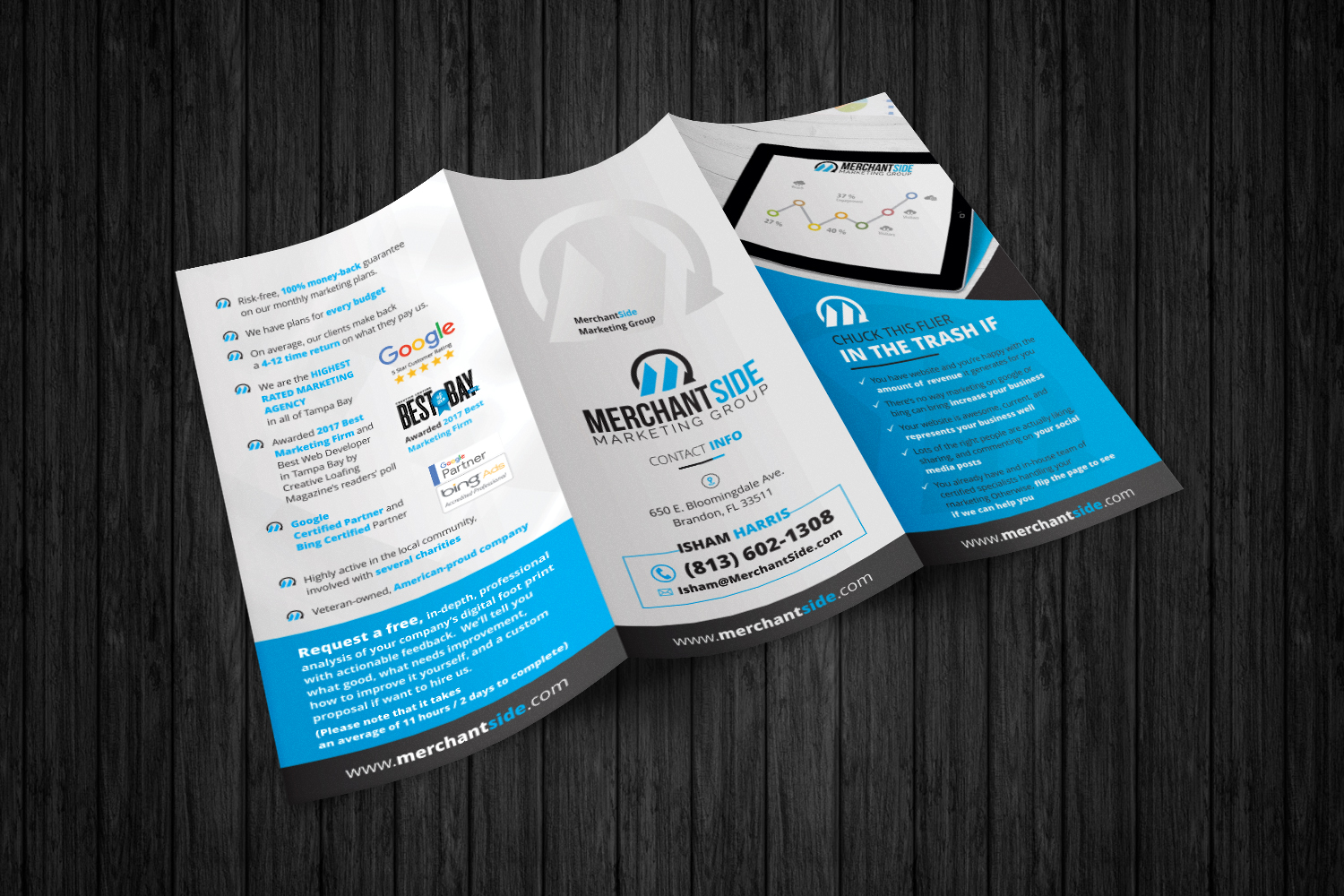 Diseño de Flyer por ecorokerz para MerchantSide Marketing Group | Diseño #17833359