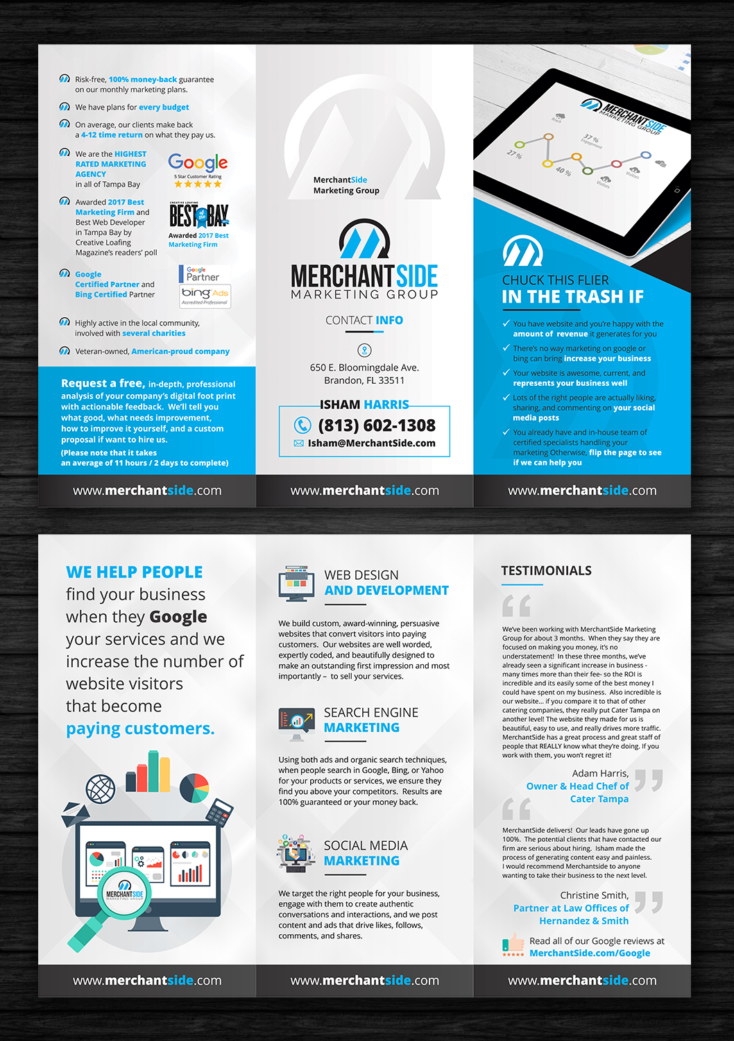 Diseño de Flyer por ecorokerz para MerchantSide Marketing Group | Diseño #17833364