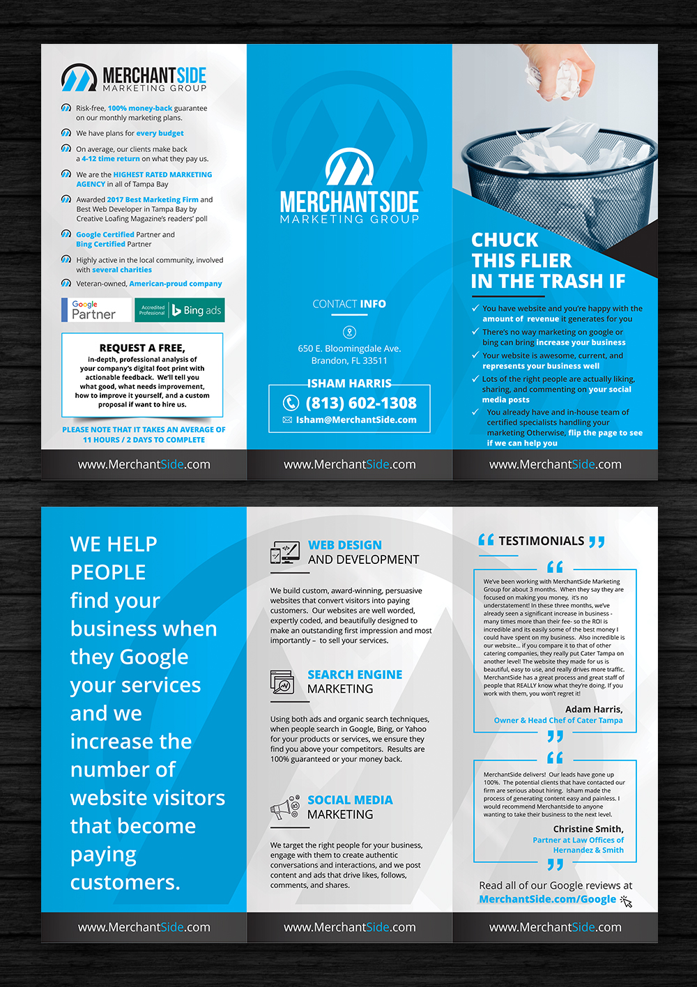 Design de Flyer par ecorokerz pour MerchantSide Marketing Group | Design #17855223