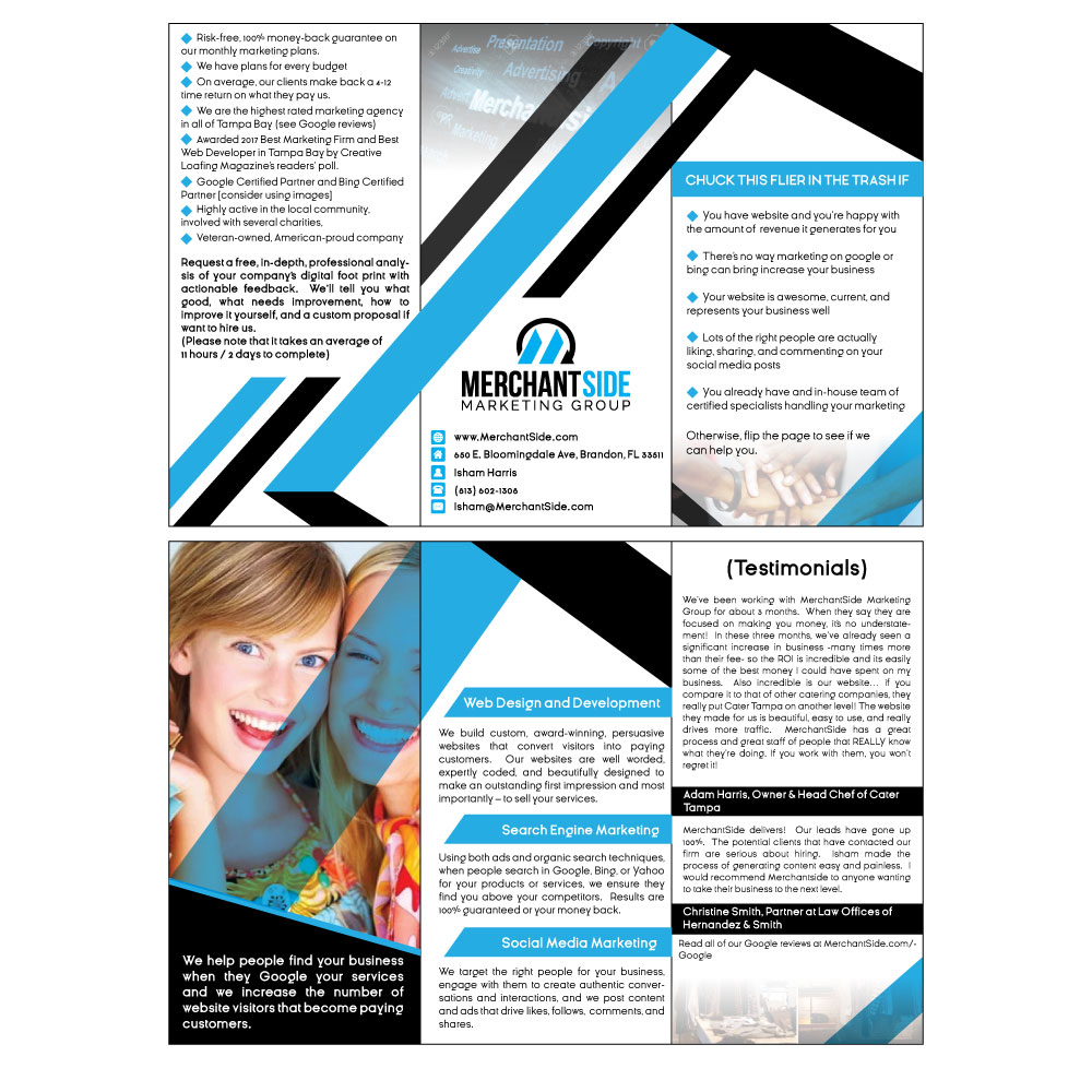 Flyer Design by psychophic for MerchantSide Marketing Group | Design #17835330