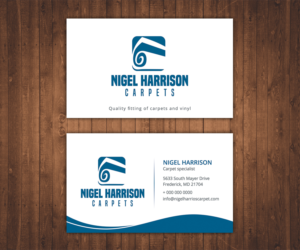 Nigel Harrison carpets | Business Card Design by Stylez Designz