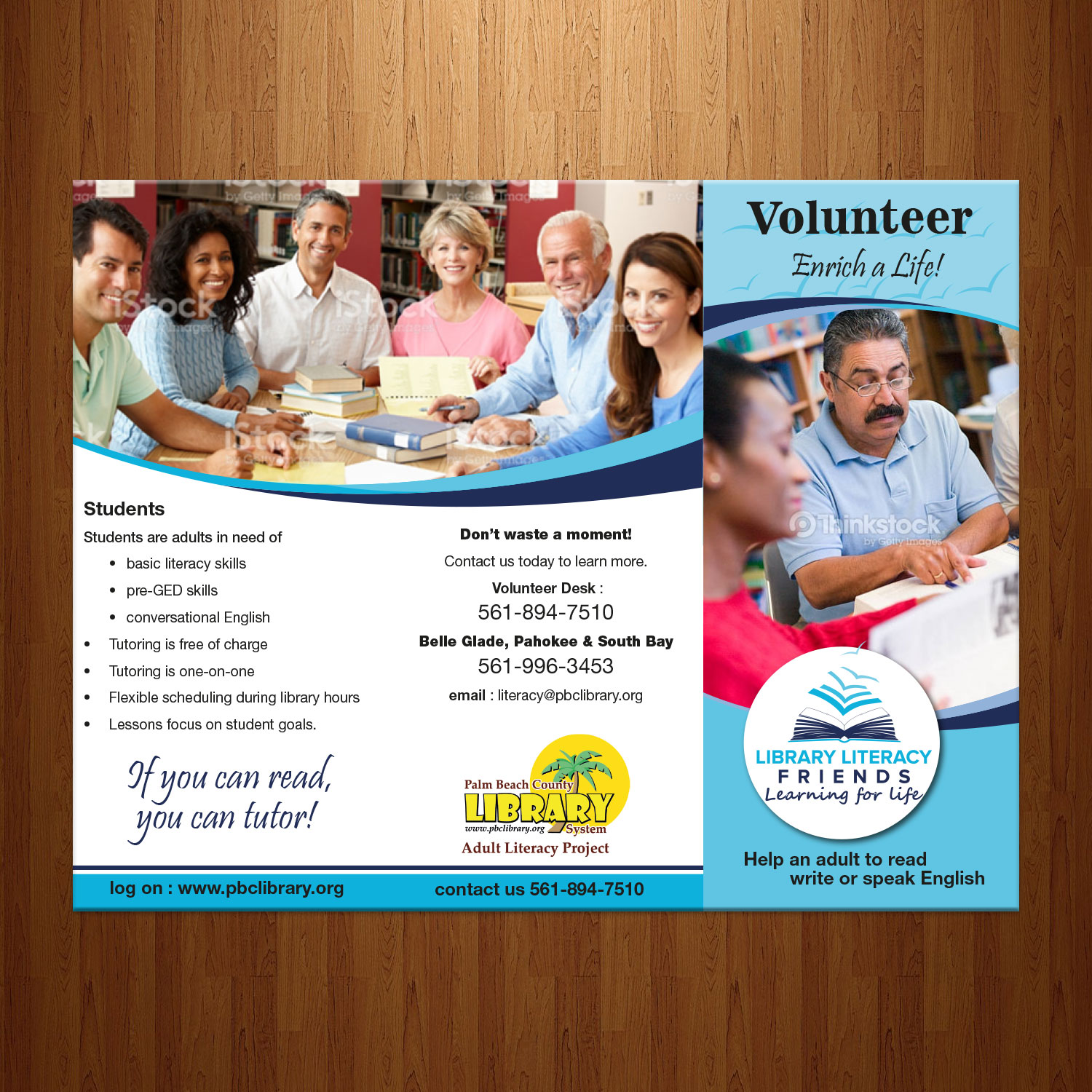 Flyer Design by theblueart for Library Literacy Friends | Design #17941399