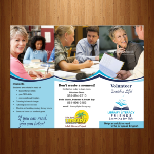 Diseño de Flyer por theblueart para Library Literacy Friends | Diseño #17942412