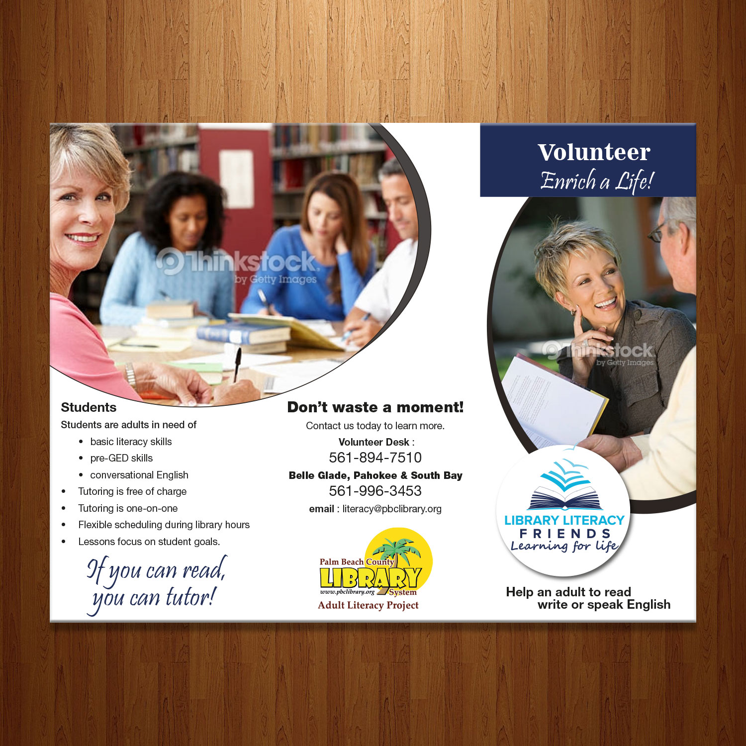 Flyer-Design von theblueart für Library Literacy Friends | Design #17942726