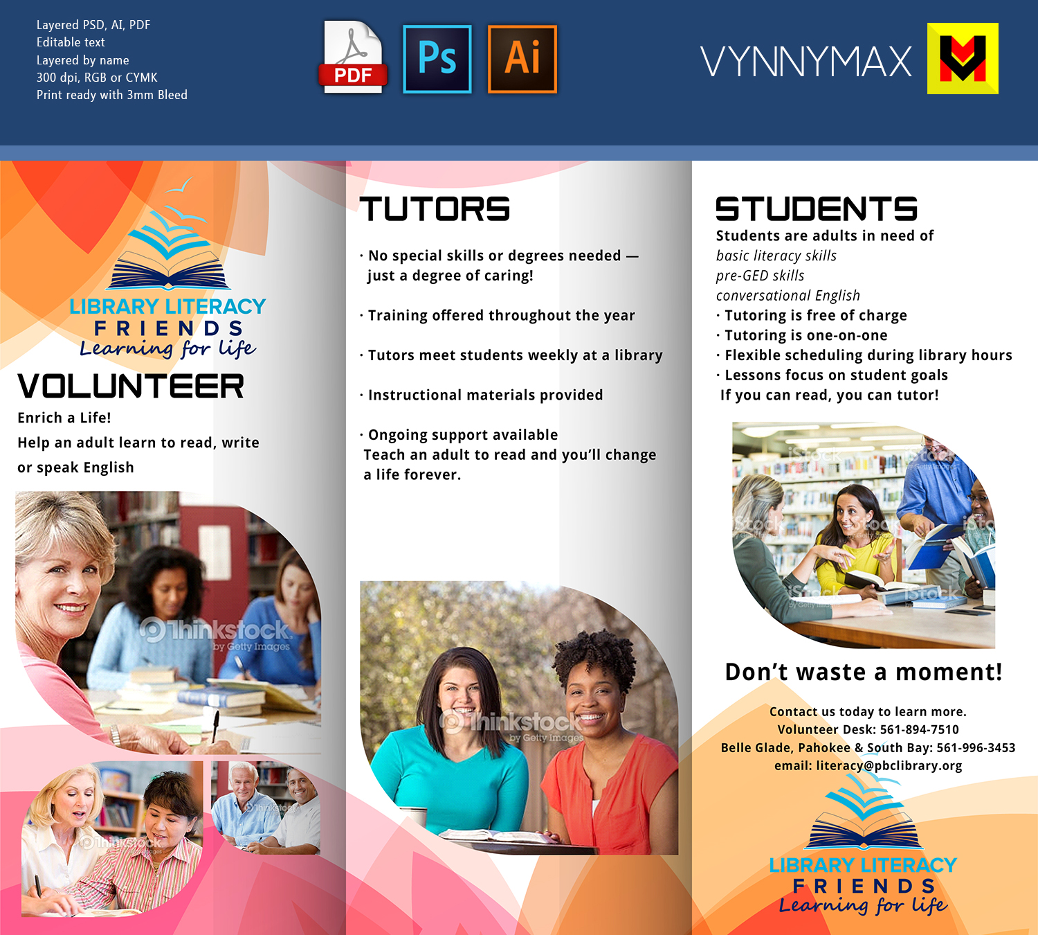 Flyer-Design von VynnyMax für Library Literacy Friends | Design #17979507