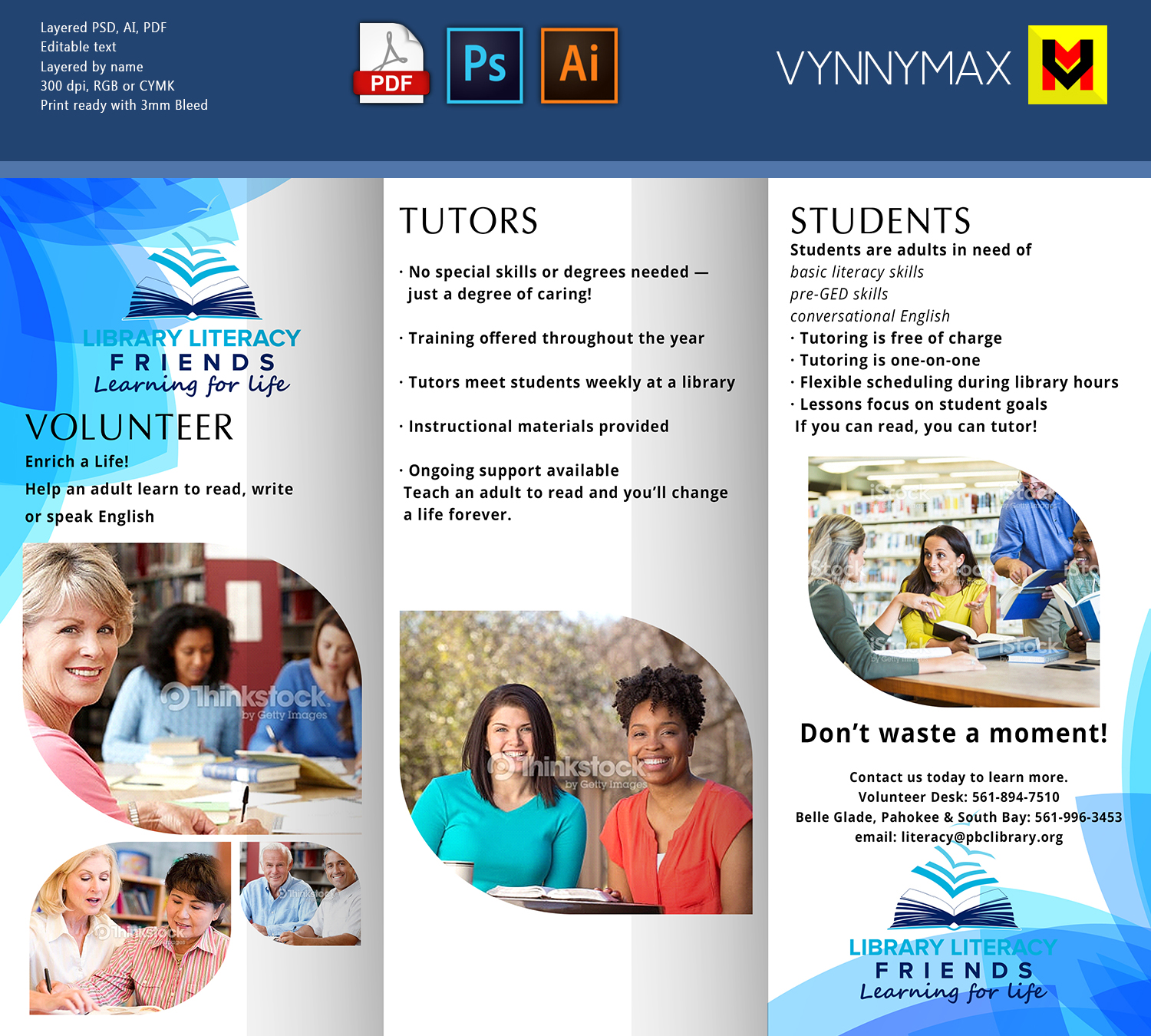 Flyer-Design von VynnyMax für Library Literacy Friends | Design #17979509