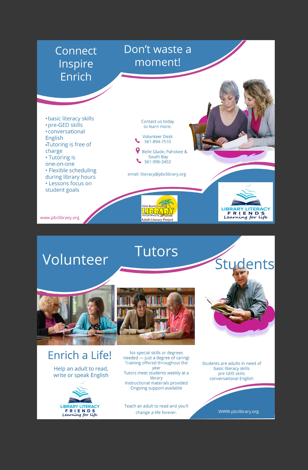 Flyer-Design von J.J Designer für Library Literacy Friends | Design #17927753