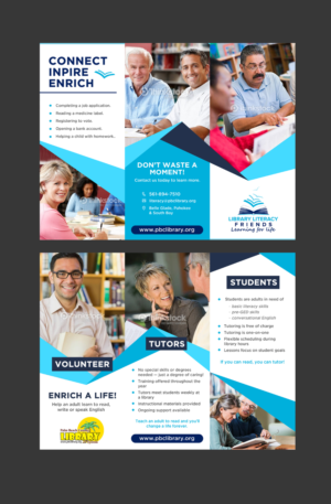 Flyer Design by J.J Designer for Library Literacy Friends | Design: #17928308