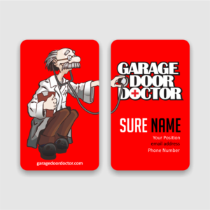 Garage Door Doctor need professional looking business card printed on plastic, Commericial, Industri | Business Card Design by said.tempo