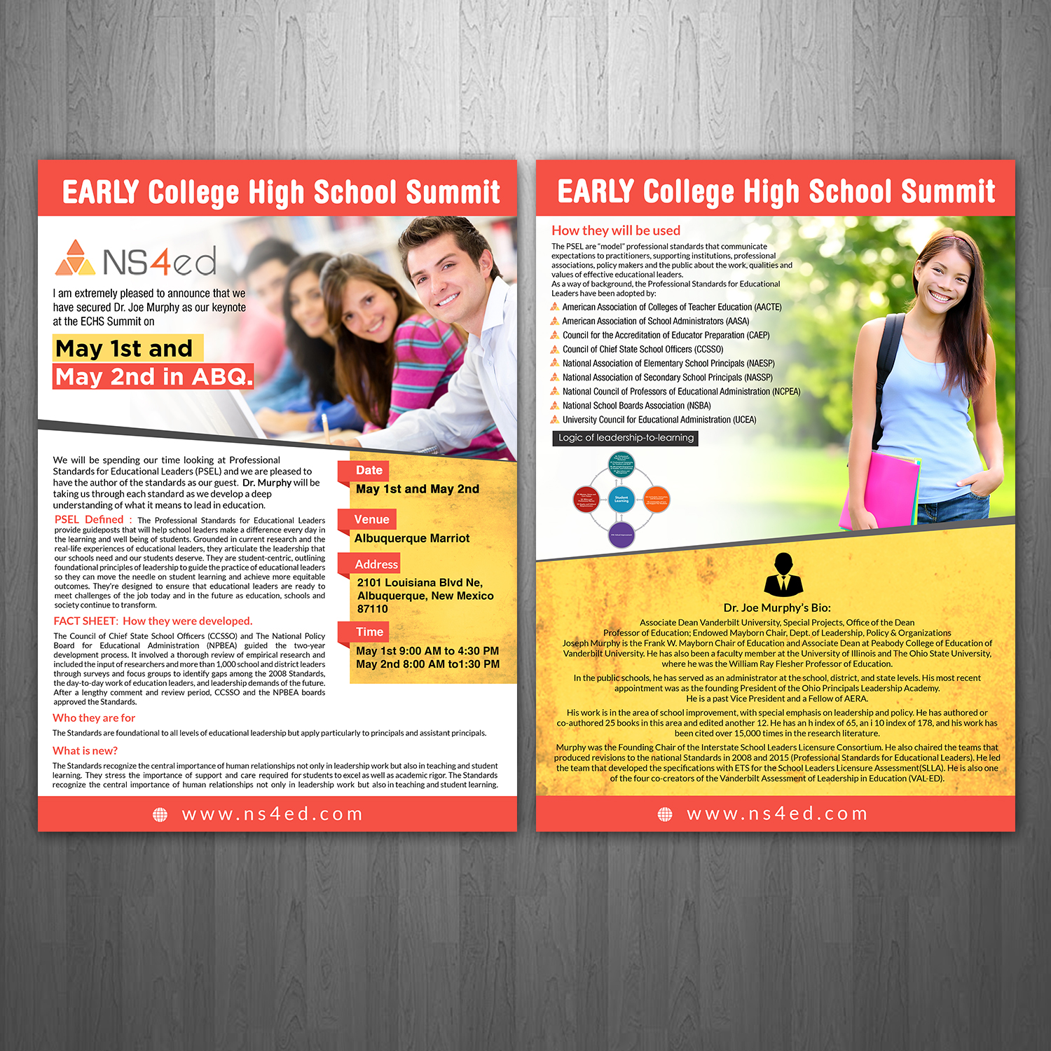 Diseño de Flyer por aspiremedia para NS4ED | Diseño #17841664