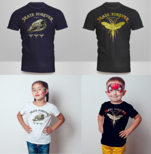 Girls/boys skaterboard shirt for little kids | Design de T-shirt par Kero