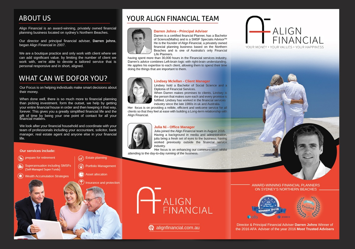 Brochure Design by nyky for Align Financial | Design #17946926