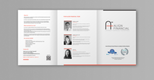 Design de Brochure par chandrayaan.creative pour Align Financial | Design : #18169825
