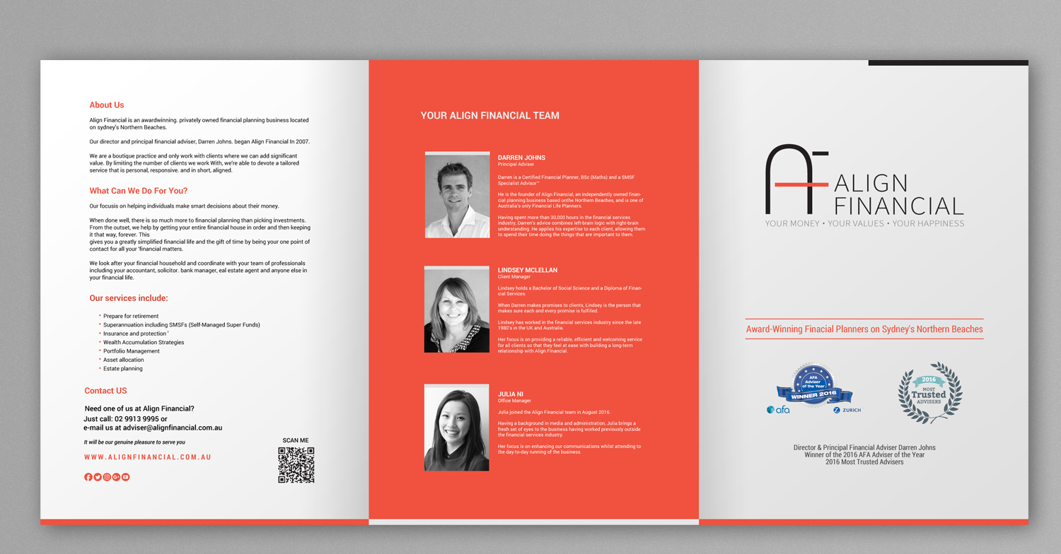 Brochure Design by chandrayaan.creative for Align Financial | Design #18170072