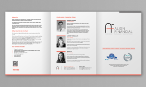 Brochure Design by chandrayaan.creative for Align Financial | Design: #18299742