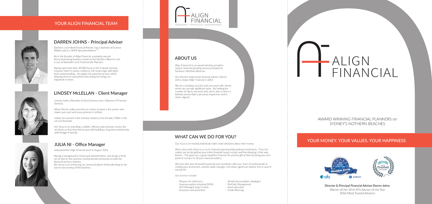 Brochure Design by Javelin Studio for Align Financial | Design #17909796