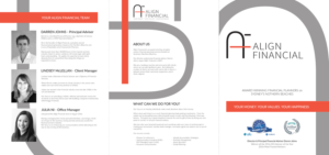 Brochure Design by Javelin Studio for Align Financial | Design #17909796