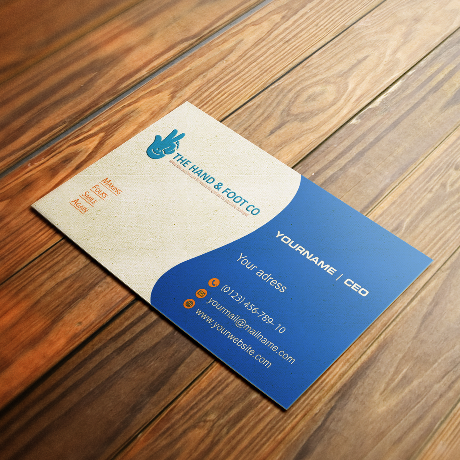 Logo Design by vIctor for The Hand & Foot Co. | Design #17839008