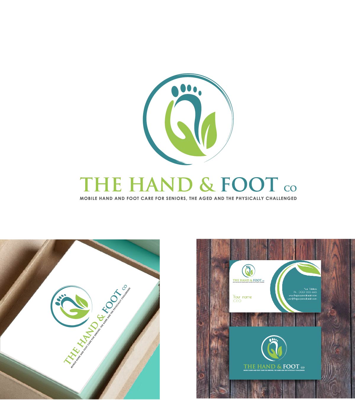 Logo Design by aspiremedia for The Hand & Foot Co. | Design #17840637