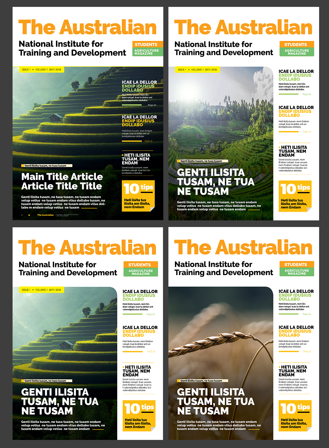 Diseño de Revista por Pixelon Studio para Australian National Institute for Training and Development | Diseño #18034091