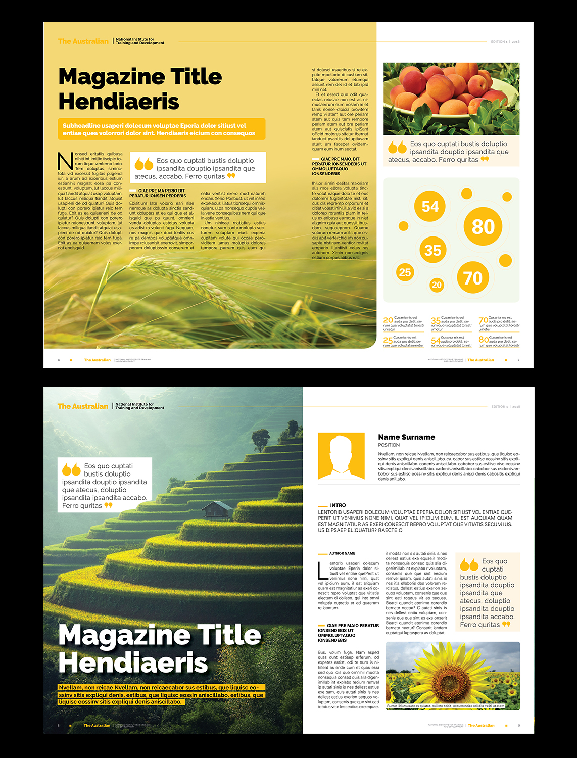 Magazine Design by Pixelon Studio for Australian National Institute for Training and Development | Design #18034092