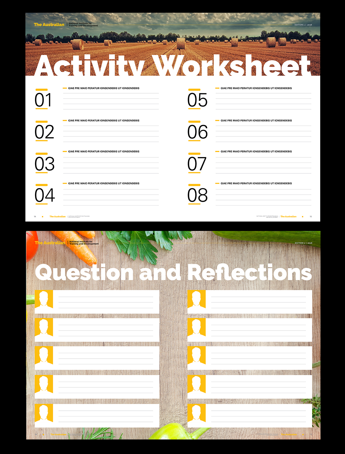 Magazine Design by Pixelon Studio for Australian National Institute for Training and Development | Design #18034095