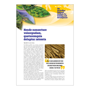 Diseño de Revista por Akhter Rasool para Australian National Institute for Training and Development | Diseño: #18052867
