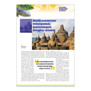 Diseño de Revista por Akhter Rasool para Australian National Institute for Training and Development | Diseño: #18052868