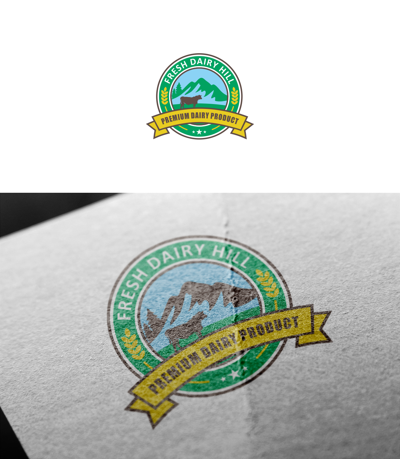 Upmarket, Modern, It Company Logo Design for "Fresh Dairy Hill" and