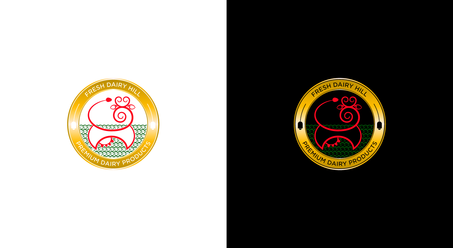Logo Design by S K Roy for Fresh Dairy Hill (m) Sdn. Bhd. | Design #17903054