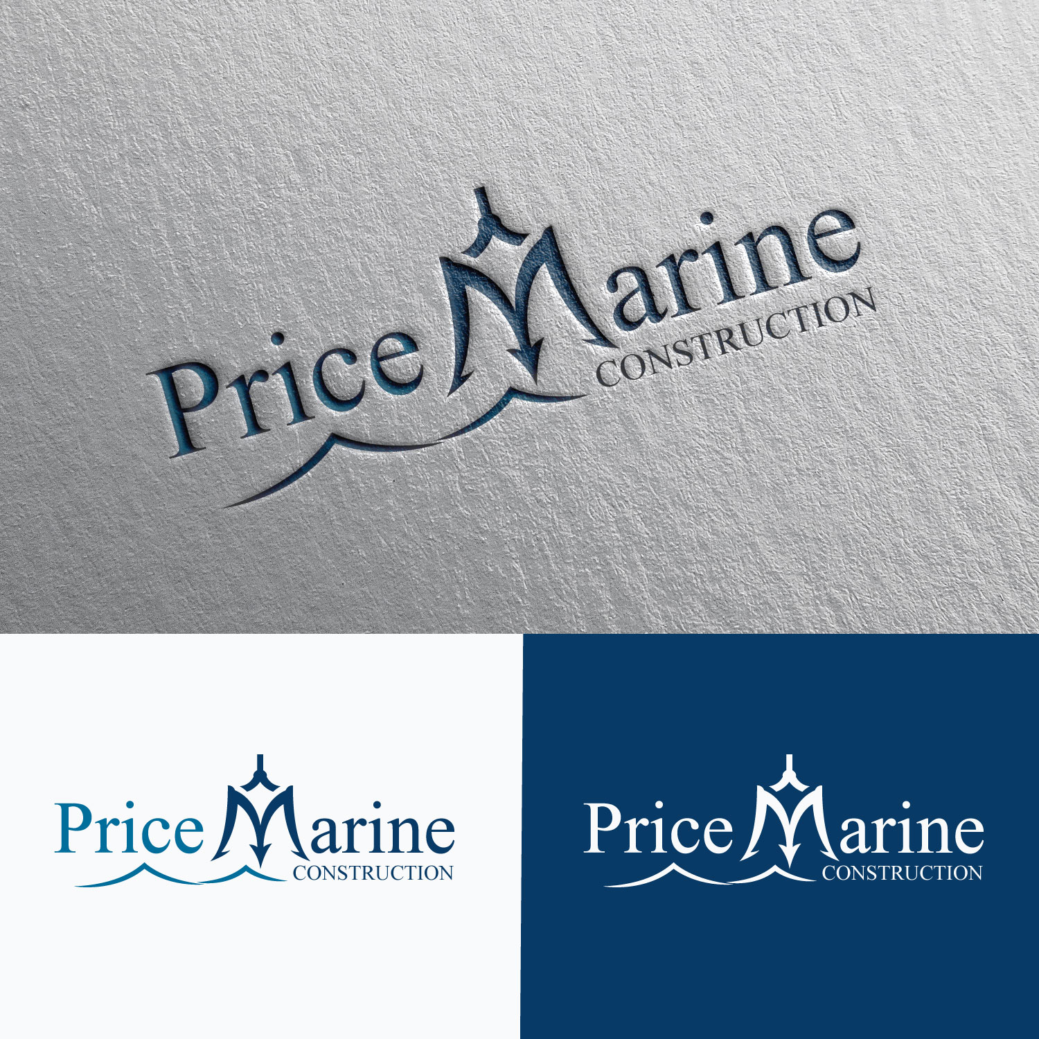 Logo Design by concepts for Price Marine Construction Inc.  | Design #17847488