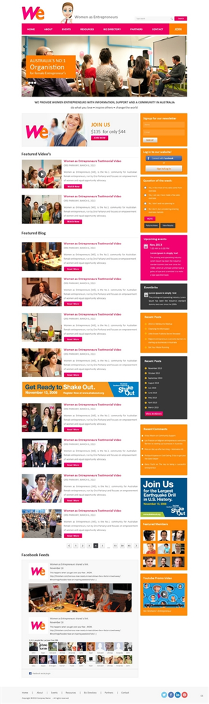Wordpress Design by pb for Women as Entrepreneurs | Design: #2770544