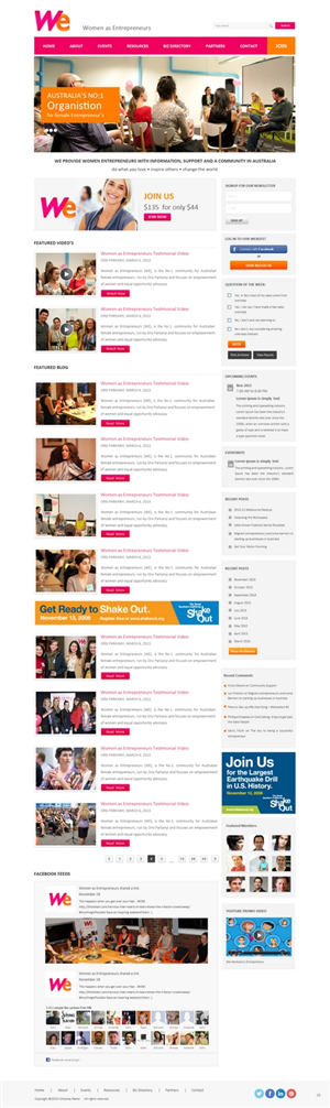 Wordpress Design by pb for Women as Entrepreneurs | Design: #2783432
