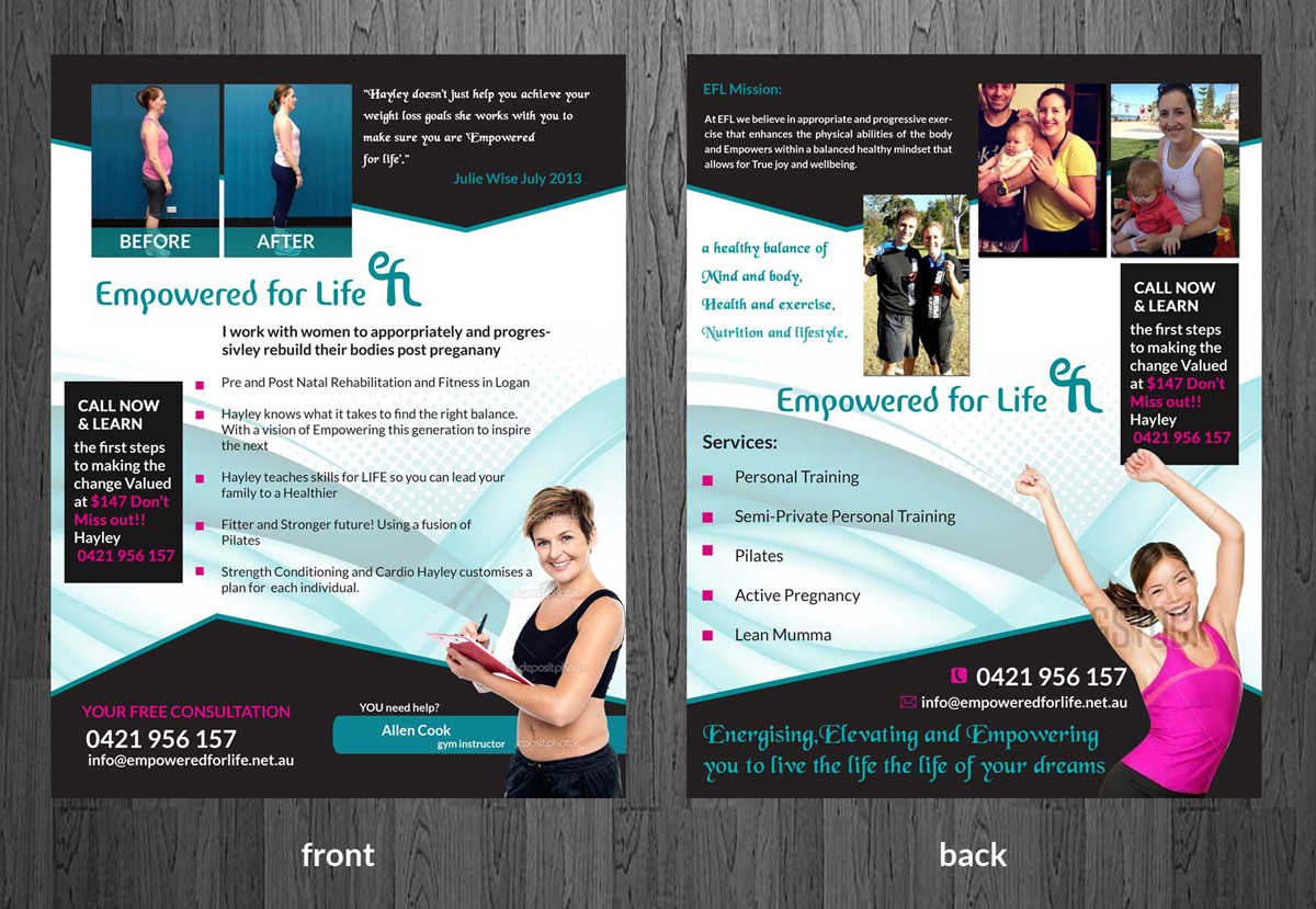 modern upmarket training flyer design for a company by esolz
