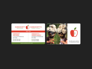 Business Card Design by Creations Box 2015 for Samascott's Garden Market | Design: #17852677