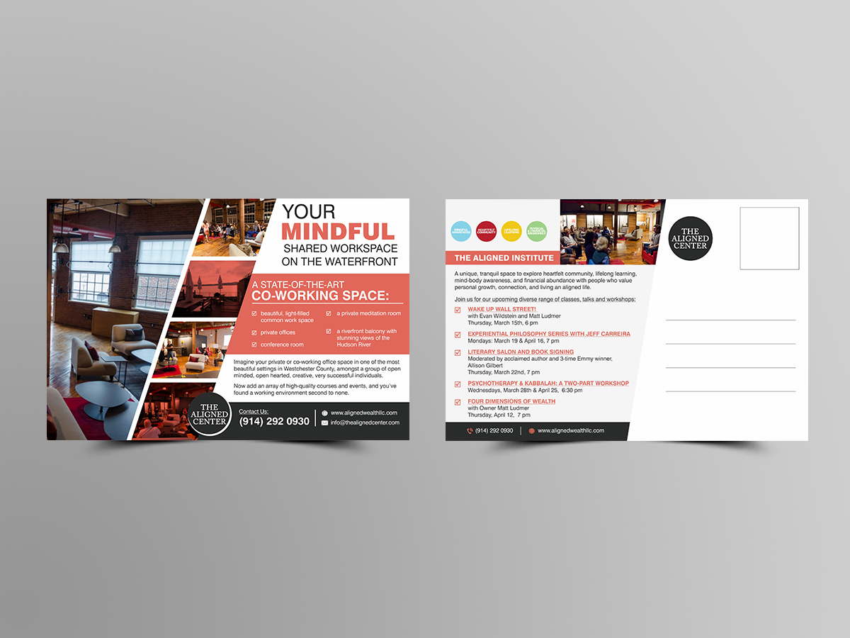 Postcard Design by ESolz Technologies for The Aligned Center | Design #17847284