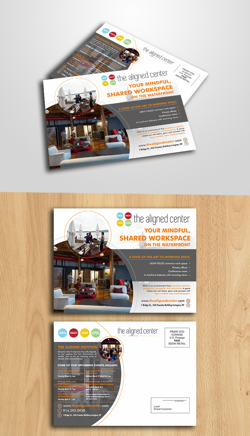 Diseño de Postal por ecorokerz para The Aligned Center | Diseño #17921648