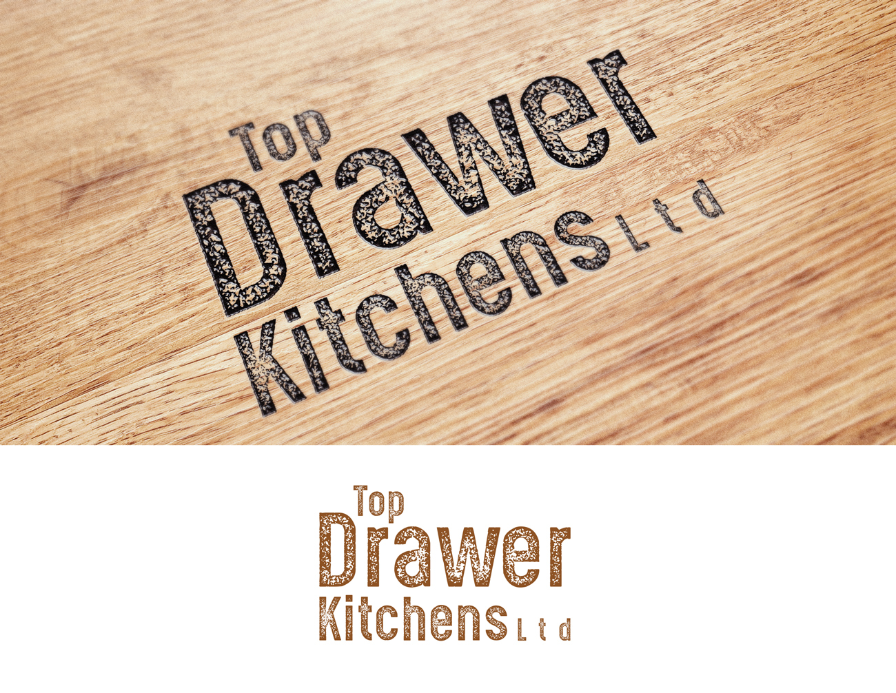 Elegant Playful Manufacture Logo Design For Top Drawer Kitchens