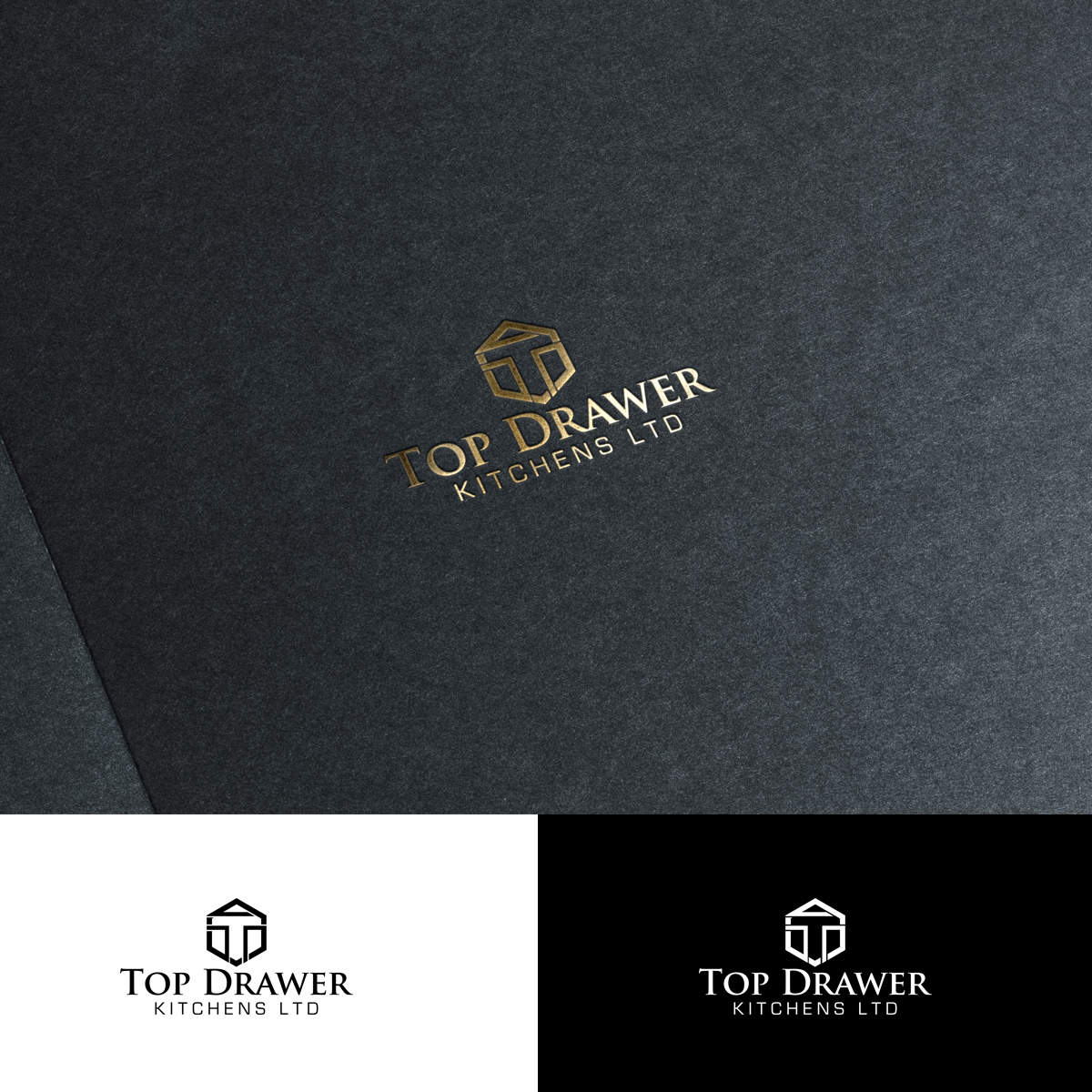 Elegant Playful Manufacture Logo Design For Top Drawer Kitchens