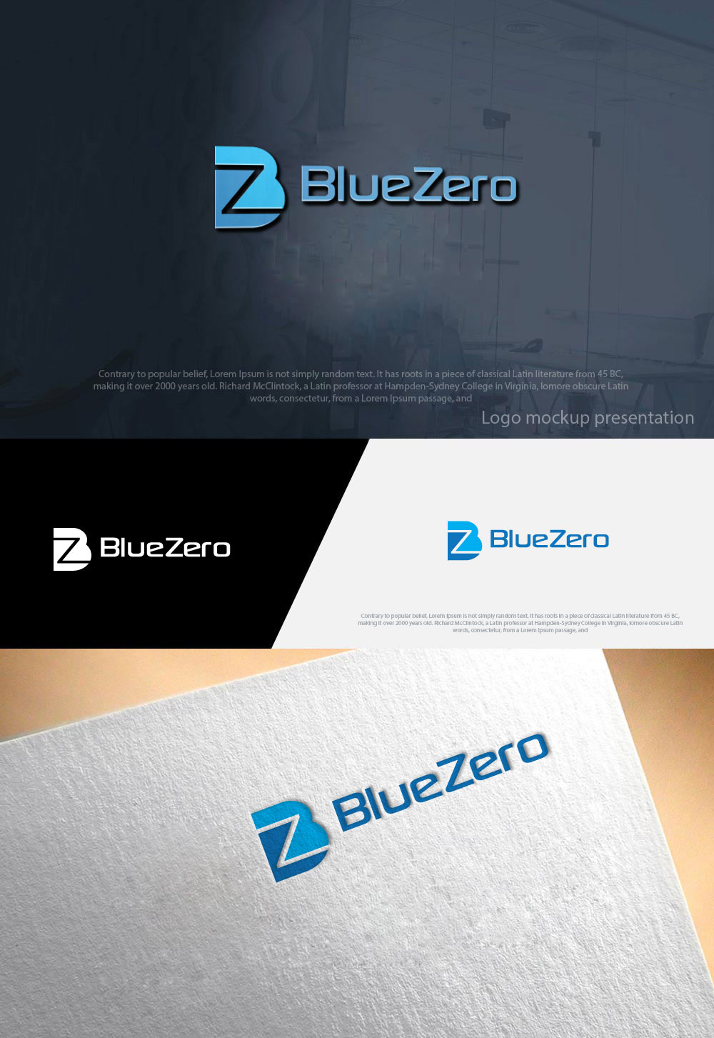 Logo Design by zebronicgraphic for BlueZero, SLU | Design #17852675