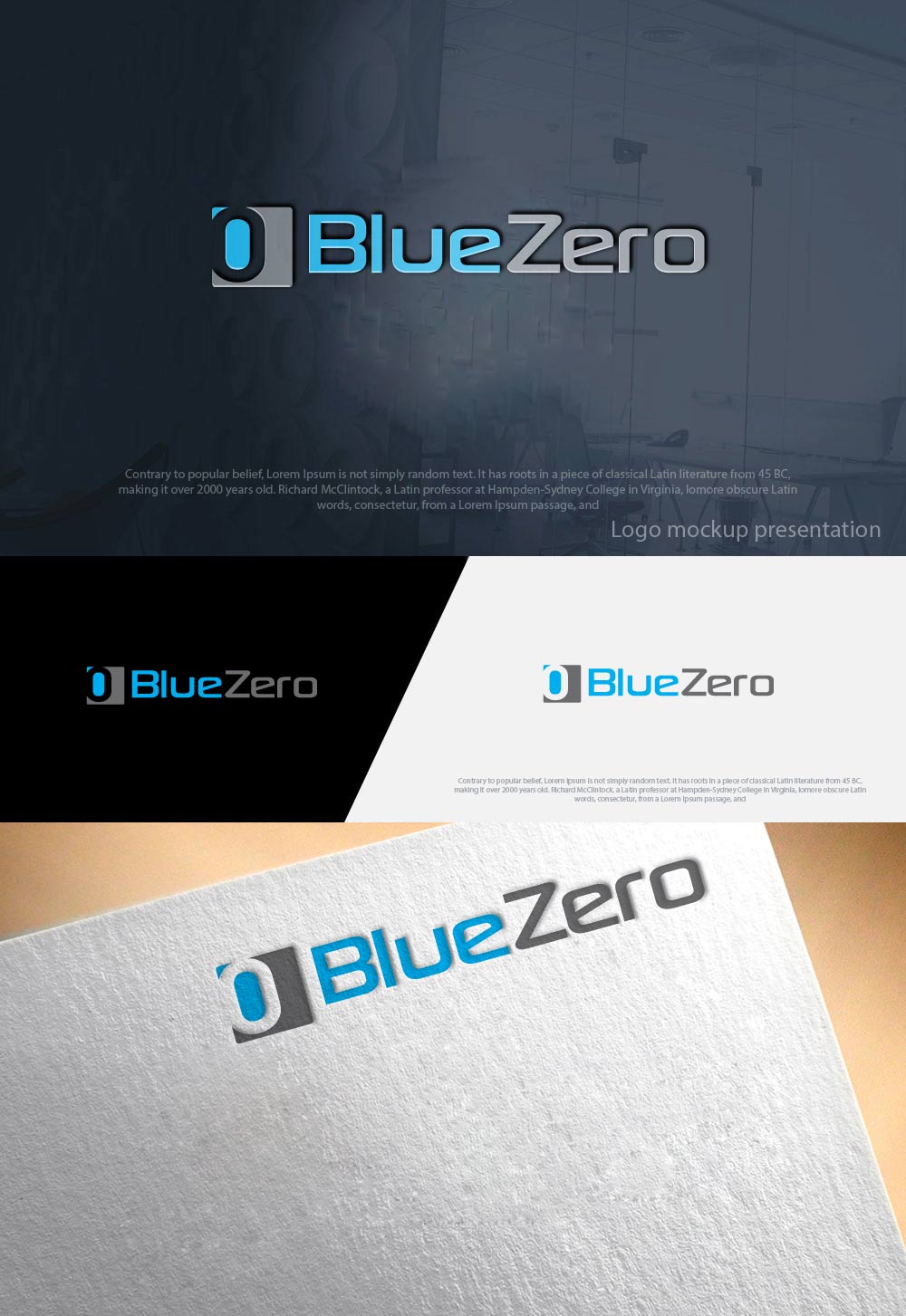 Logo Design by zebronicgraphic for BlueZero, SLU | Design #17863565
