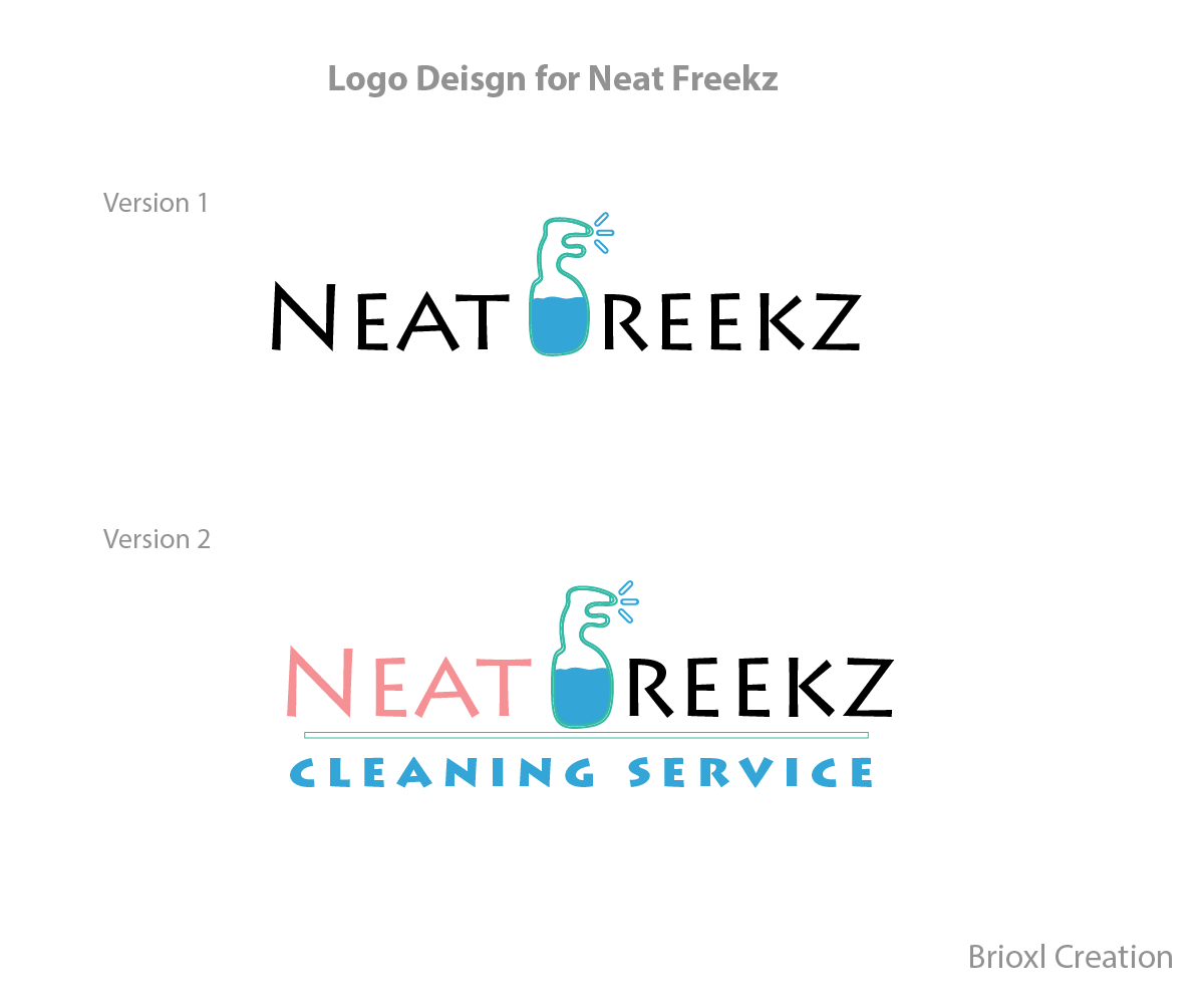 Logo Design by Brioxl Creation for Neat Freekz Cleaning Service | Design #17939911