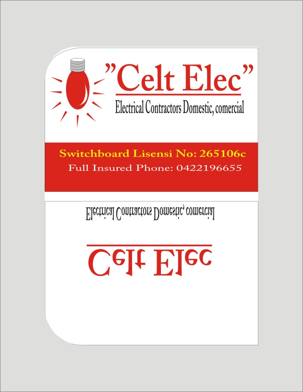 Visitenkarten-Design von purnomo für CELT ELEC | Design #2771657