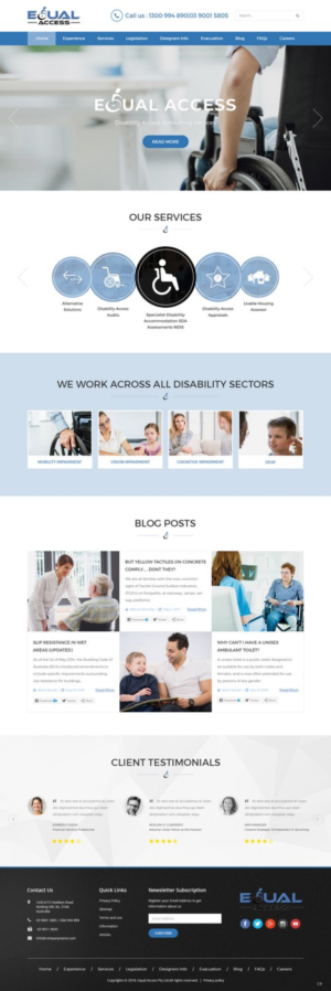 Web Design par pb pour Equal Access Group | Design : #17849519