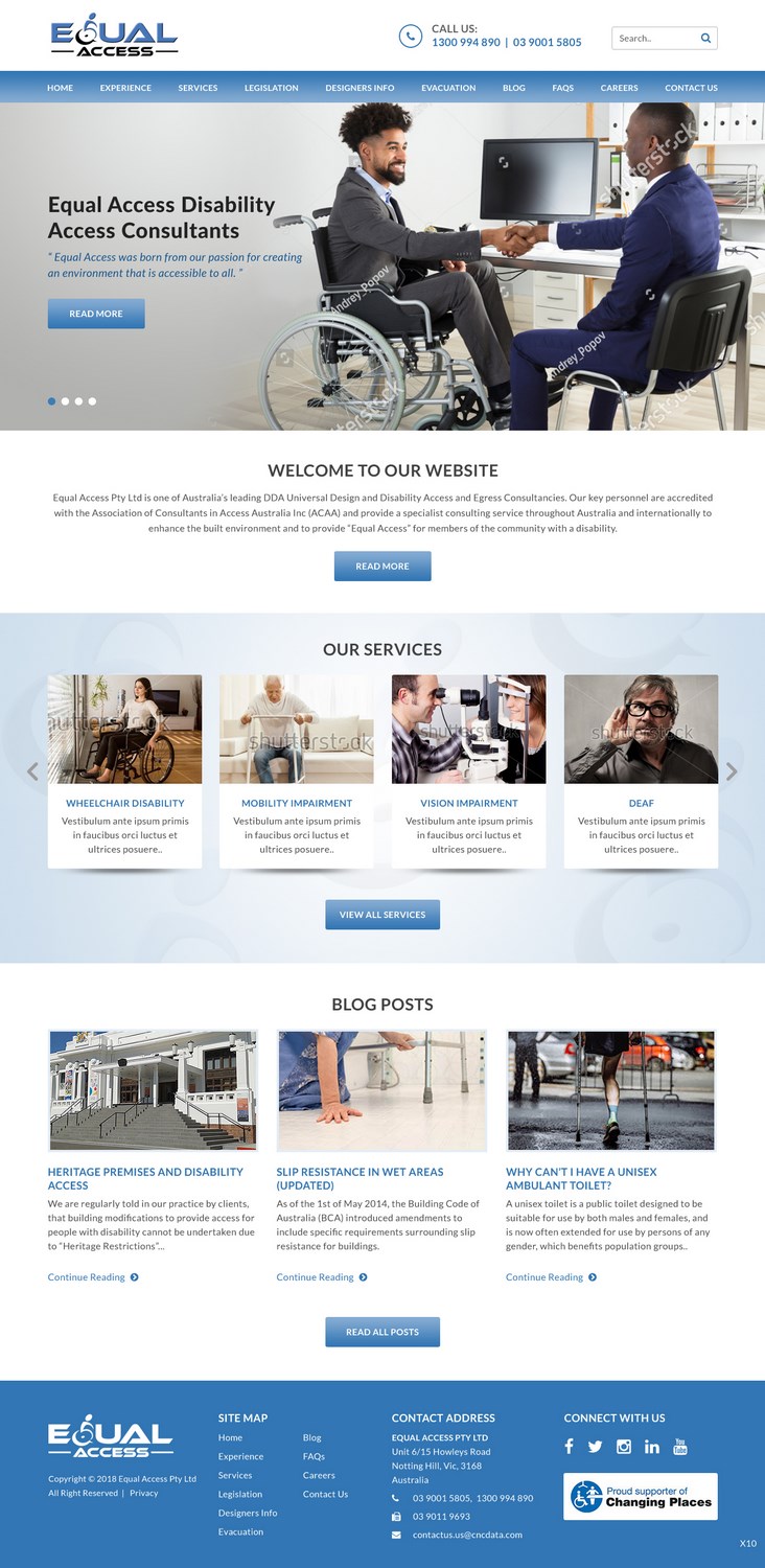 Web Design by pb for Equal Access Group | Design #17849521